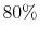  80\%