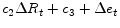 c_{2}\Delta R_{t}+c_{3 }+\Delta e_{t }