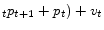 _{t}p_{t+1}+p_{t})+v_{t }