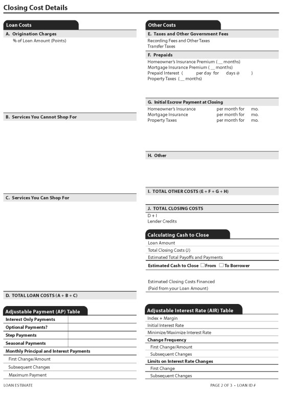 H-24(H)—Mortgage Loan Transaction Loan Estimate—Model Form for Pace Transactions (continued)