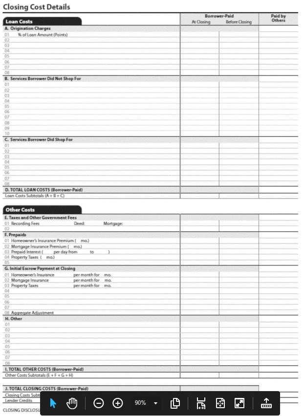 H-25(K)—Mortgage Loan Transaction Closing Disclosure—Model Form for Pace Transactions (continued)