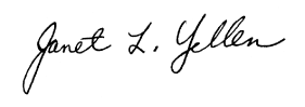 Janet L. Yellen signature