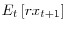E_{t}\left[ rx_{t+1}\right] 