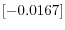 \left[ -0.0167\right] 