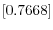 \left[ 0.7668\right] 