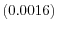  \left( 0.0016\right) 