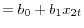 \displaystyle =b_{0}+b_{1}x_{2t}% 