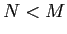  N<M