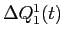  \Delta Q^{1}_{1}(t)