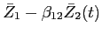  \bar{Z}_{1} - \beta_{12} \bar{Z}_{2}(t) 