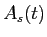 LaTex Encoded Math: \displaystyle A_{s}(t)