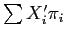  \sum X_{i}'\pi_{i}