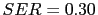 SER=0.30 