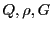  Q, \rho, G
