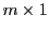  m \times 1