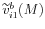  \widetilde{v}_{i1}^{b}(M)