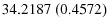  34.2187{~}% (0.4572)