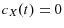  c_{X}(t)=0