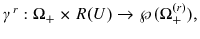  \gamma^{r}:\Omega_{+}\times R(U)\rightarrow\wp(\Omega_{+}^{(r)}),