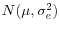 N(\mu ,\sigma _e^2 )