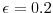  \epsilon=0.2