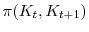  \pi(K_t, K_{t+1})