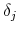\delta_j