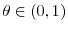  \theta\in(0,1)