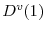  D^{v}(1)