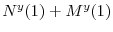  % N^{y}(1)+M^{y}(1)% 