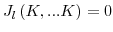  J_{l}\left( K,...K\right) =0