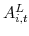  A_{i,t}^{L}