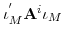  \iota_{M}^{^{\prime}}\mathbf{A}^{i}\iota_{M}