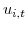 u_{i,t}