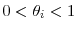  0 < \theta_{i} < 1