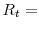 \displaystyle R_{t} =