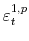  \varepsilon_{t}^{1,p}