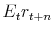 \displaystyle E_{t} r_{t+n}