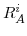  R_{A}^{i}