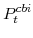 \displaystyle P^{cbi}_{t} 