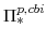  \Pi^{p,cbi}_{\ast}