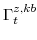  \Gamma^{z,kb}_{t}