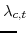 \displaystyle \lambda_{c,t}\!\!\!\!