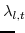 \displaystyle \lambda_{l,t}\!\!\!\!