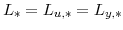  L_{\ast}=L_{u,\ast}=L_{y,\ast}