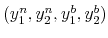  (y_{1}^{n},y_{2}^{n},y_{1}^{b},y_{2}^{b})
