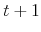  t+1