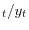 _{t}/y_{t}