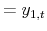  =y_{1,t}
