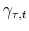  \gamma_{\tau,t}